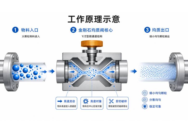 超高压微射流均质机工作原理