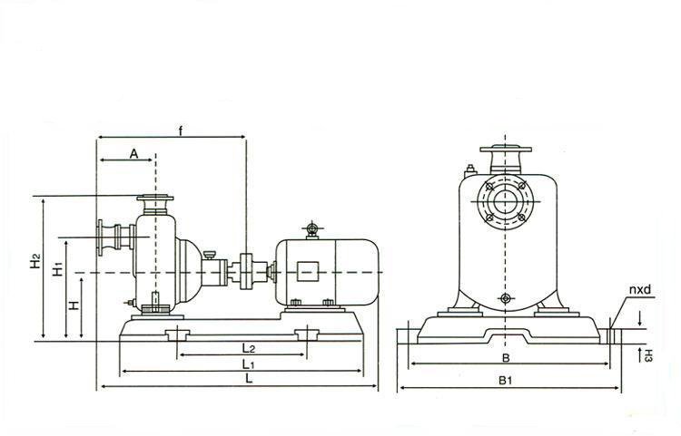ZX自吸式离心泵安装图